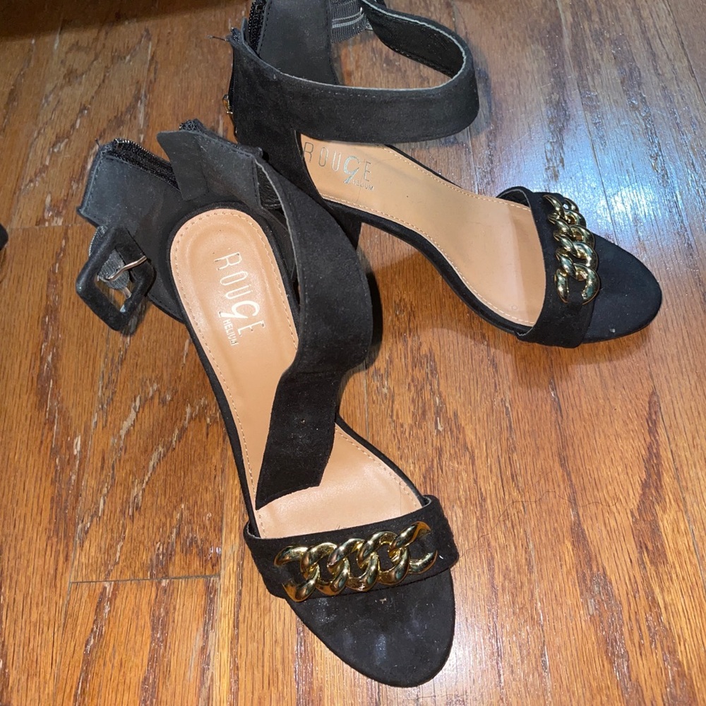 Chain Block Heels